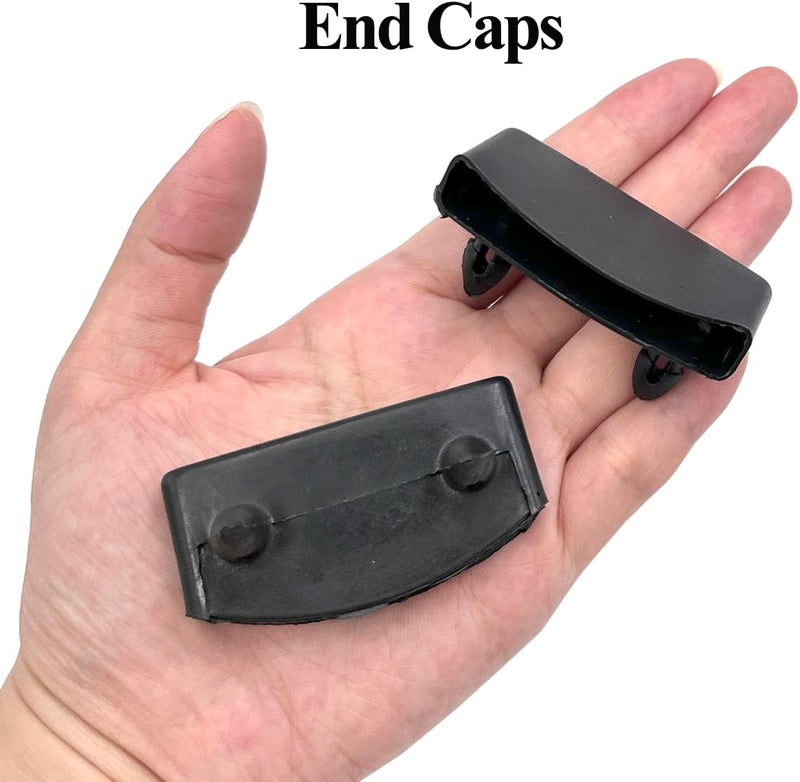 honigo 20pcs 54x9mm Black Replacement Bed Slat Plastic End Caps Holders for Holding Securing Wooden Slats Bed Base,Width 54mm x Height 9 mm (Inside Dimension) - Image 5